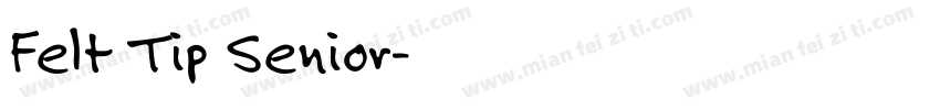 Felt Tip Senior字体转换